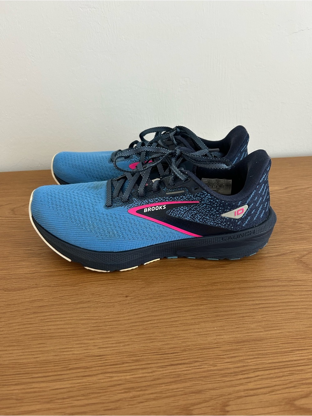 Brooks Women’s Blue Running Shoes with Pink Accents